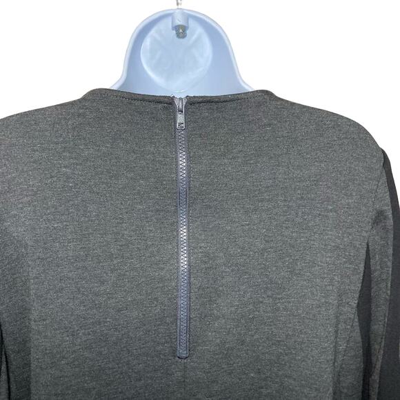 Boston Proper Muse Shift Mini Dress Mod Bell Sleeves Boat Neck A-Line Size 4 - Picture 12 of 16